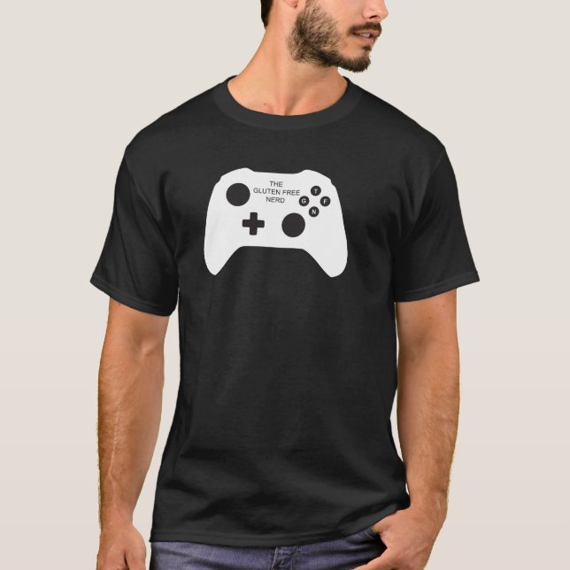 Camiseta O t-shirt sem glúten dos homens do nerd (Frente)