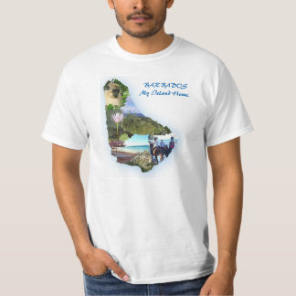 Camiseta O t-shirt XL dos homens do mapa de Barbados