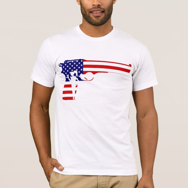 Camiseta O T star spangled dos homens de GG2G (Frente)