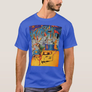 Camiseta O T surrealista dos homens