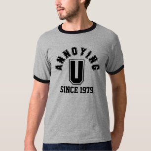 Camiseta O T você dos homens de irritação engraçados, p