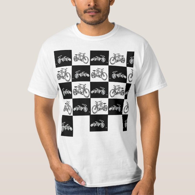 Camiseta o tabuleiro de damas Bicycles (estilo dos specials (Frente)