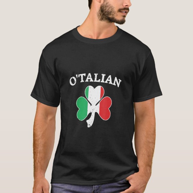 Camiseta O-talian for Saint Patricks Day Irish (Frente)
