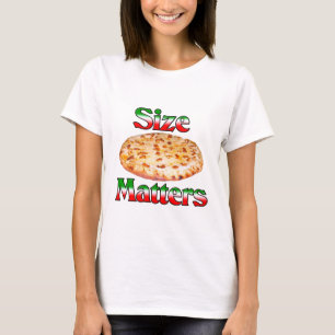 Camiseta O tamanho importa (a pizza)