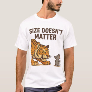 Camiseta O tamanho não me assusta - Mouse vs Tiger Showdown