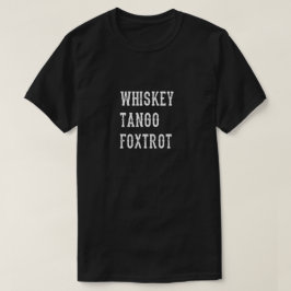 Camiseta O tango do uísque Foxtrot