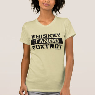 Camiseta O tango do uísque Foxtrot o t-shirt das mulheres