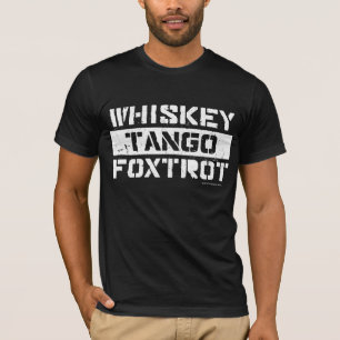 Camiseta O tango do uísque Foxtrot o t-shirt dos homens do
