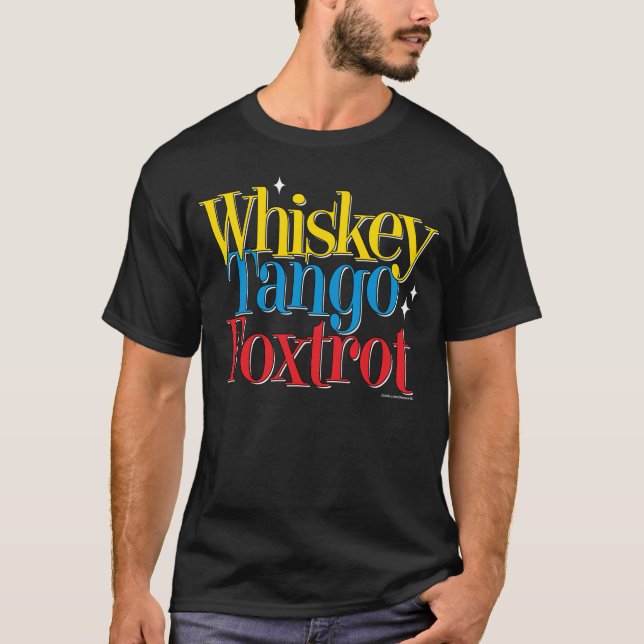 Camiseta O tango do uísque Foxtrot WTF (Frente)
