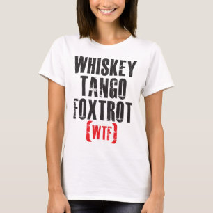 Camiseta O tango do uísque Foxtrot - WTF - preto