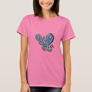 Camiseta o tanque bravo da borboleta