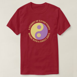 Camiseta O Tao do Pickleball | Engraçado Yin Yang Picklebal