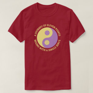 Camiseta O Tao do Pickleball Engraçado Yin Yang Picklebal
