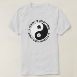 Camiseta O Tao do Pickleball | Engraçado Yin Yang Picklebal