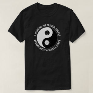Camiseta O Tao do Pickleball   Engraçado Yin Yang Picklebal