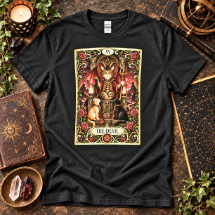 Camiseta O Tarot do Gato Diabo - Tentação e Sombra
