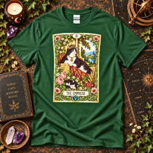 Camiseta O Tarot do Gato Imperatriz - Abundância e Graça