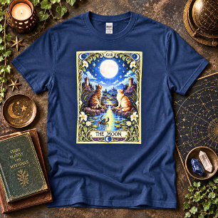 Camiseta O Tarot do Gato Lunar - Intuição e Mistério