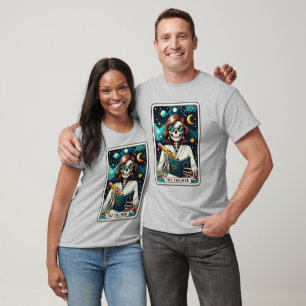 Camiseta O tarot esqueleto do professor
