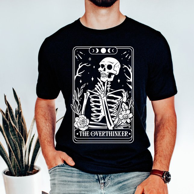 Camiseta O Tarot Skeleton Overthinker (Criador carregado)