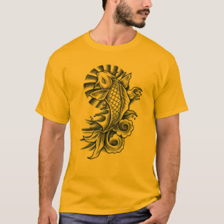 Camiseta O tatuagem de Koi inspirou o T