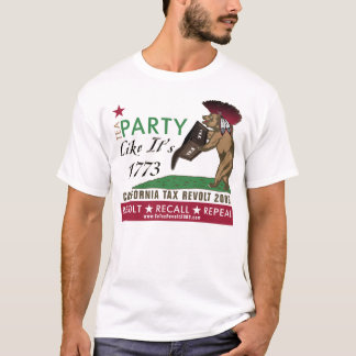 Camiseta O tea party como ele é t-shirt novo dos impostos