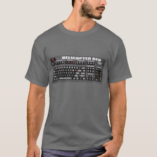 Camiseta O teclado de Ben do helicóptero