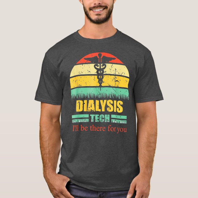 Camiseta O Técnico De Diálise Deve Ver O Meu Coração Legal (Frente)