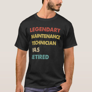 Camiseta O Técnico De Manutenção Legendário Retroativo Se A