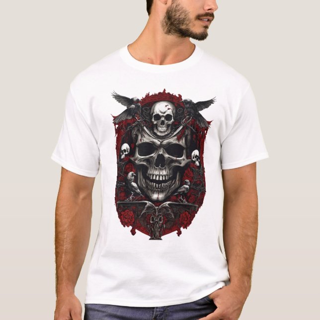 Camiseta O tema da morte mental no (Frente)