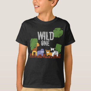 Camiseta O Tema da Selva Safari WILD ONE PAPAI - Primeiro A