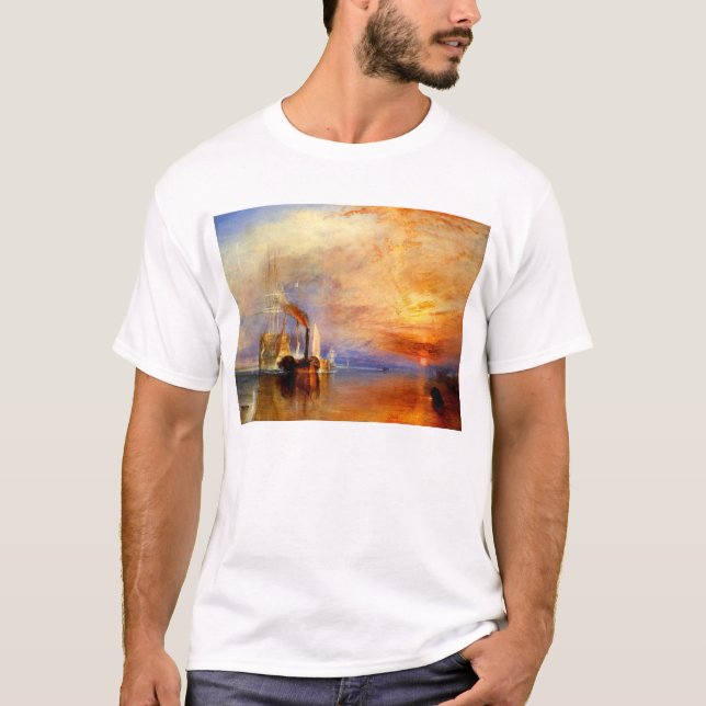 Camiseta O Temeraire de combate, J.M.W. Turner (Frente)