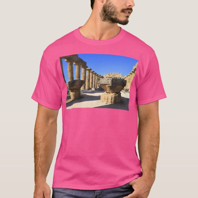 Camiseta O Templo De Hera Em Selinunte (Frente)