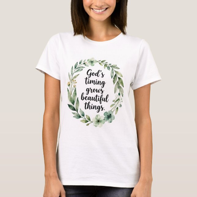 Camiseta o tempo de Deus (Frente)