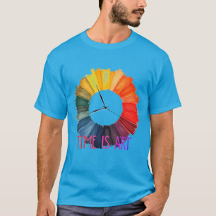 Camiseta O Tempo é Arte – Conceito de Fluxo de Existência C