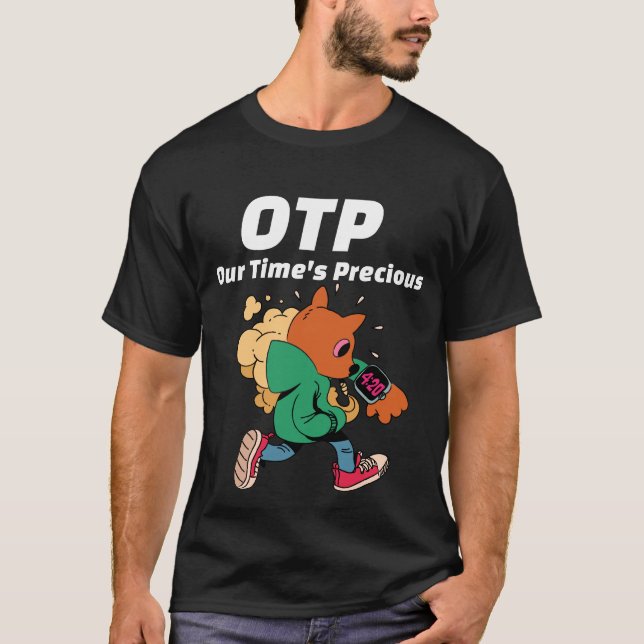 Camiseta O tempo é médio - OTP (Frente)