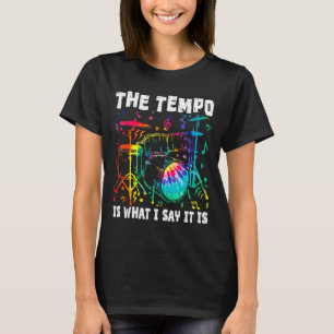 Camiseta O Tempo É O Que Eu Digo É O Tie Dye Drummer Men