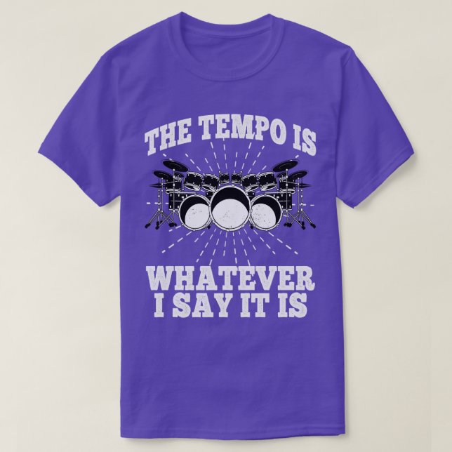 Camiseta O Tempo É O Que Eu Digo Que É Drummer Pe (Frente do Design)