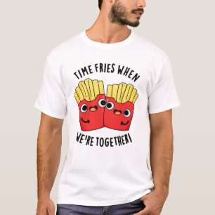 Camiseta O Tempo Frita Quando Estamos Juntos Piada Divertid