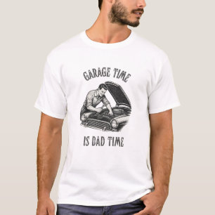 Camiseta O Tempo na Garagem é Tempo do Papai Mecânico Vinta