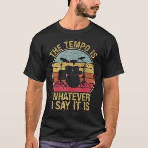 Camiseta O Tempos É O Que Eu Digo É Música Drummer F