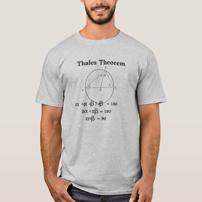 Camiseta O teorema de Thales (Frente)