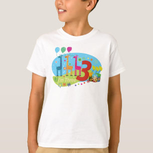 Camiseta o terceiro aniversário