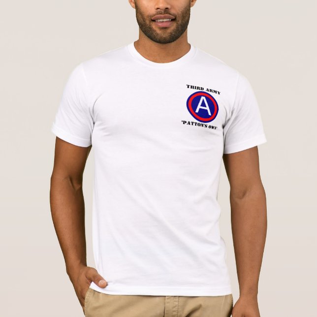 Camiseta O terceiro exército de "` s Patton possui" o T (Frente)