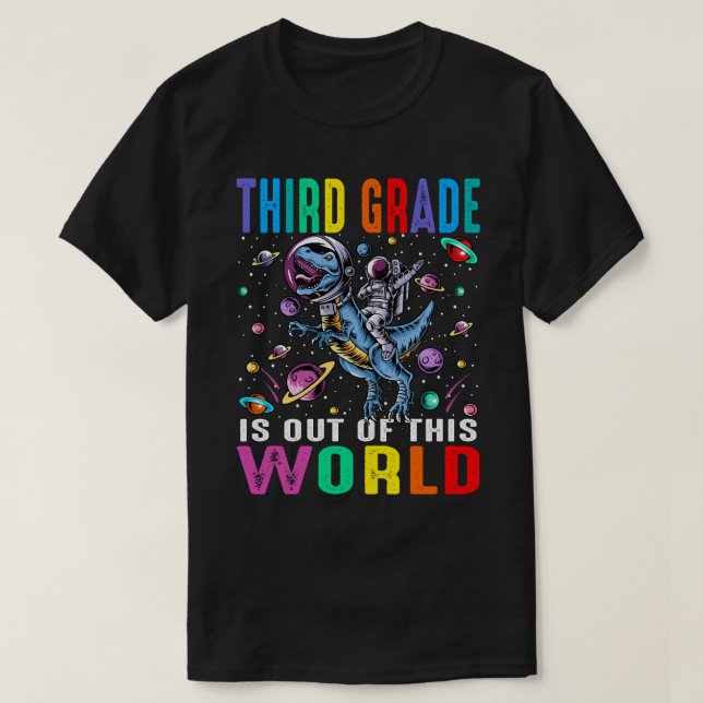 Camiseta O Terceiro Grau Está Fora Deste Astronauta Mundial (Frente do Design)