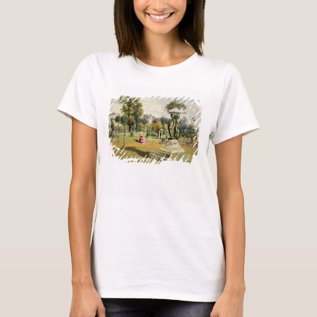 Camiseta O Terrace Garden, Abadia de Woburn (cromolitho) (Frente)