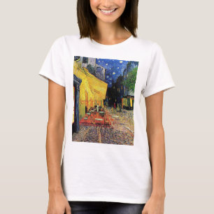 Camiseta O terraço do café na place du forum, Arles, às