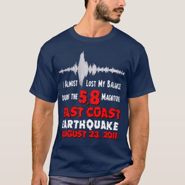 Camiseta O terremoto da costa leste (Frente)