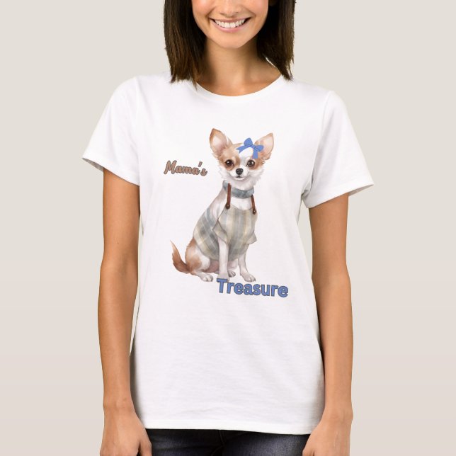 Camiseta O tesouro da mãe e a mãe. (Frente)