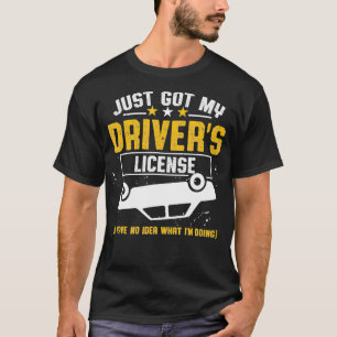 Camiseta O Teste De Condução Passou No Novo Driver Acabei D